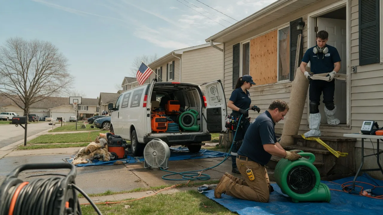 Water Damage Restoration in Waterman, IL near me